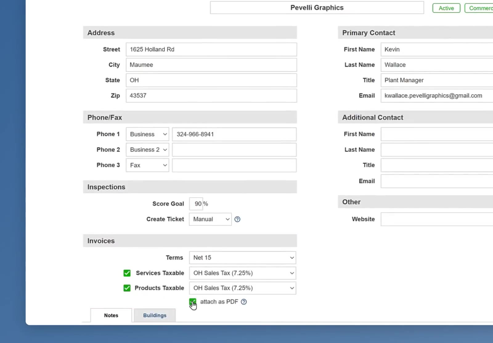 attach as PDF is a single tick box under the two tax rows.
